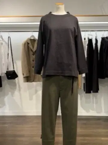 MHL. 마가렛호웰 MATTE COTTON JERSEY 상의 롱T