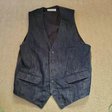 TOMORROWLAND 다크 블루 데님 베스트