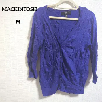 해외 구제 의류 1점 MACKINTOSH 보라색 니트 가디건 M