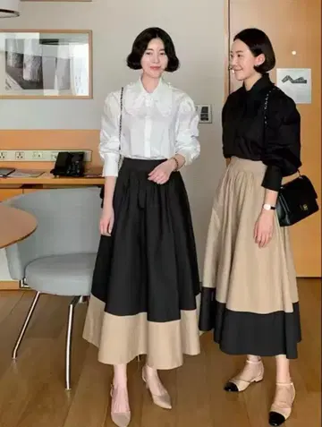 셔츠 스커트 세트 한국