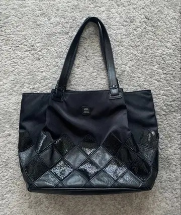 IBIZA 블랙 토트백 가죽 나일론 이비자 블랙