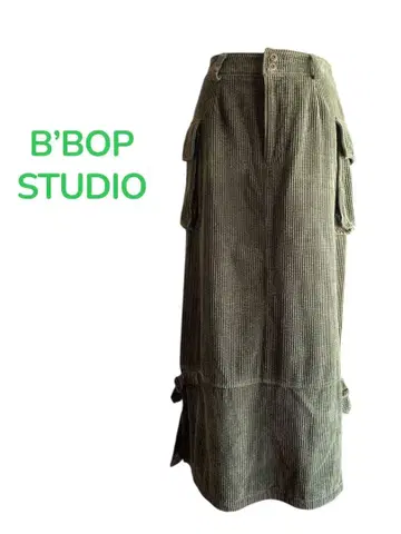 B'BOP STUDIO 올리브 그린 타이트 스커트
