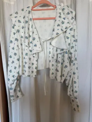 와플 볼륨 가디건 (플라워)