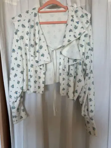 와플 볼륨 가디건 (플라워)