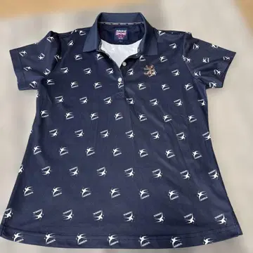 Admiral 스와로 패턴 피케 셔츠 L 네이비