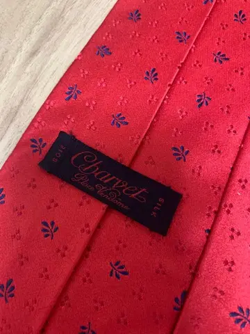 Charvet 실크 넥타이 빨간색