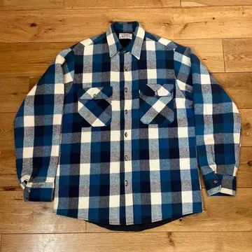 80s usa PRIVATE PROPERTY 퀼팅 플란넬 셔츠