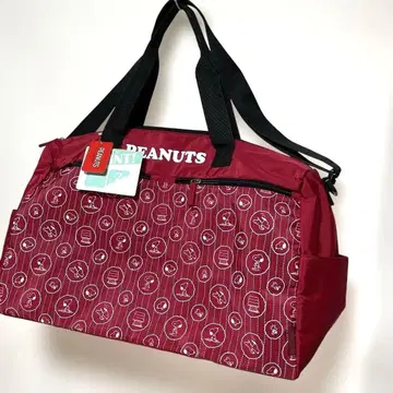 PEANUTS 스누피 보스턴 백 브라운 여행