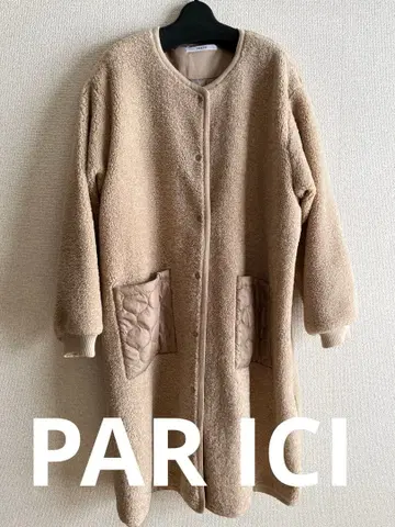 [ 새상품급 ] PAR ICI 보아 코트 베이지