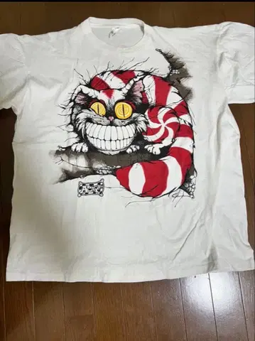 90s 앨리스 체셔 고양이 빈티지 T XL
