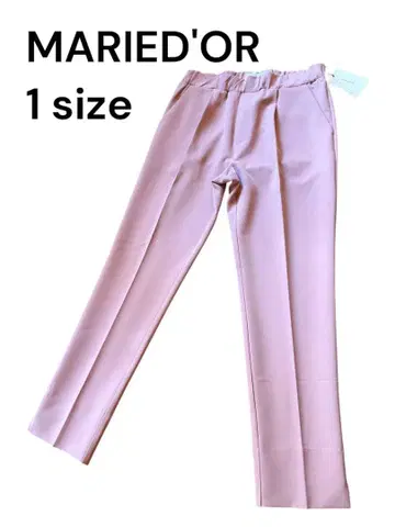 [ 택 포함 ] MARIED'OR 마리도르 테이퍼드 S 핑크 센터 프레스