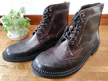 새상품 RAUDI 라우디 남성용 윙팁 부츠 가죽