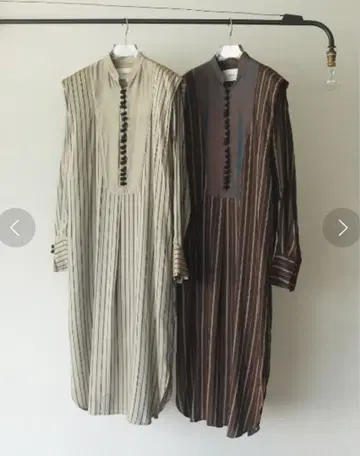 투데이풀 실크 스트라이프 드레스