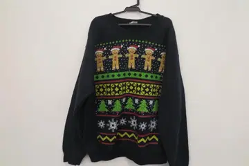 구제 의류 블랙 크리스마스 맨투맨