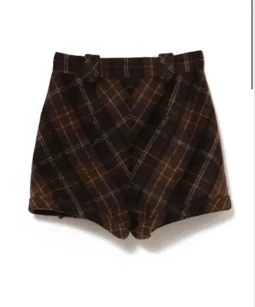 andmary Ribbon check mini pants