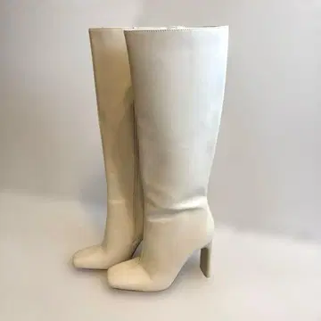 ZARA 하이힐 롱 부츠 화이트 35 사이즈