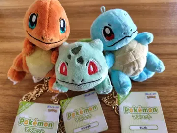 초대 3대장 봉제 인형 마스코트 꼬부기(제니카메) 이상해씨 파이리 포켓몬