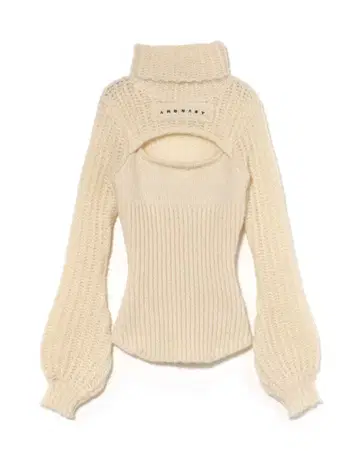 andmary Donna knit tops white