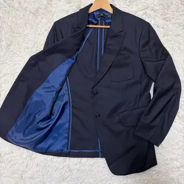 유니클로 +J 질 샌더 캐시미어 혼방 울 테일러드 자켓 XL 네이비