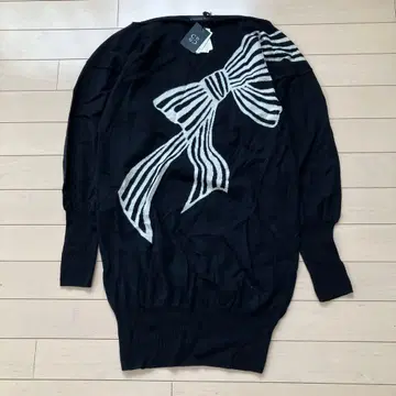 12.4 시트러스노트 미사용 새상품 니트 튜닉 블랙 S