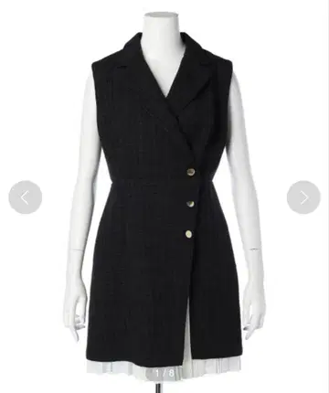 Apuweiser-riche 테일러드 트위드 점프 스커트