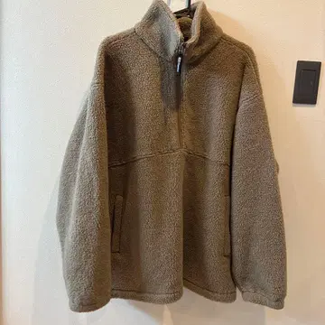 Hanes 베이지 플리스 자켓