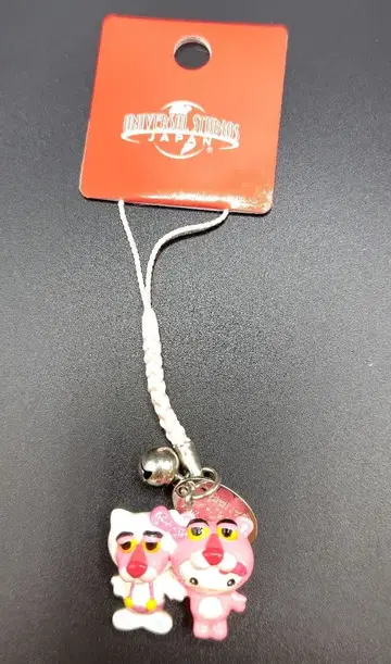 핑크 팬서와 헬로키티 스트랩 USJ 한정판 (레어)