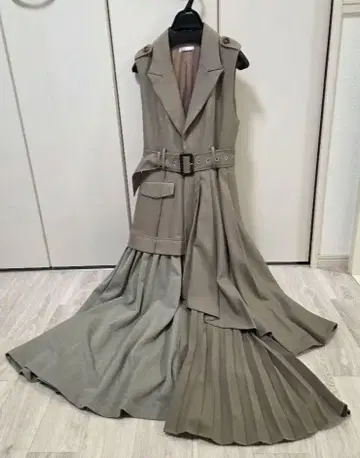 [ Lumier ] ASYMMETRY GILET DRESS