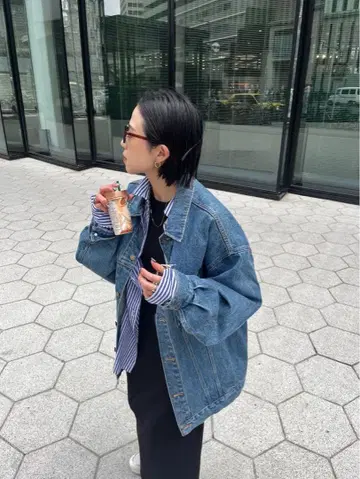 Ungrid 빅 실루엣 데님 자켓