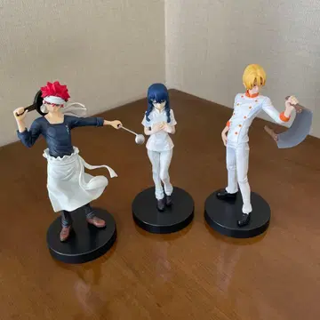 식극의 소마 소마 메구미 타쿠미 피규어 3체 세트