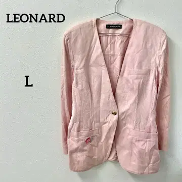 LEONARD 실크 자켓 핑크 13AR