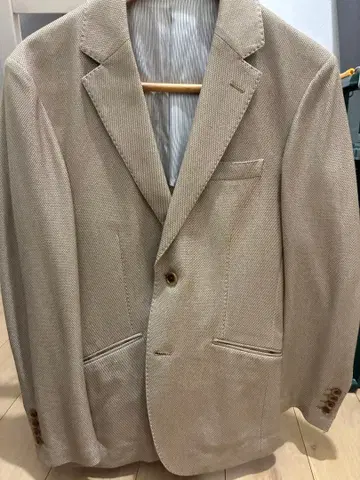 맨즈 비기 베이지 테일러드 자켓