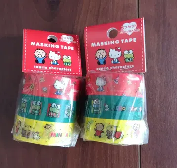 미사용 새상품 산리오 마스킹 테이프 묶음 판매 헤이세이 레트로 레어