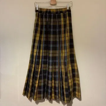 URBAN RESEARCH 체크 무늬 플리츠 스커트
