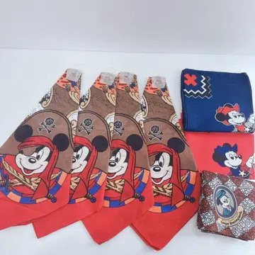 Disney 미키마우스 해적 레트로 반다나 손수건 세트