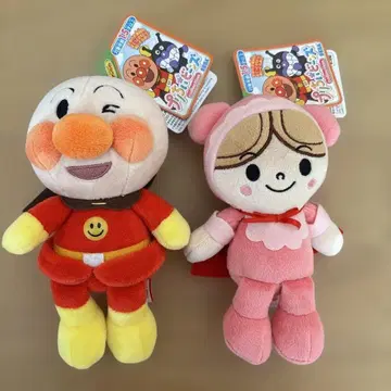 택 포함 새상품 호빵맨 아카짱맨 쁘띠 봉제 인형