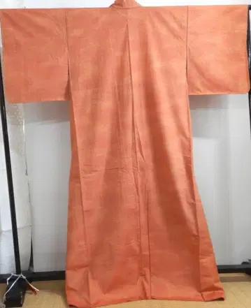 순수 실크, 시츠케 부착, 보카시 직조  무지 이중 기모노