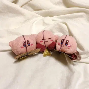 3세트 미사용품 별의 커비 코듀로이 쁘띠 마스코트