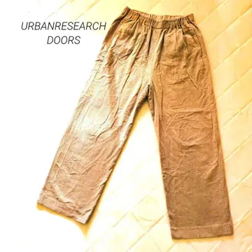 어반 리서치 도어스 코듀로이 팬츠 와이드 면 100% 전체 밴딩
