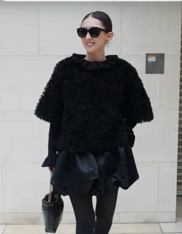 양털 보아 슬리브 상의 그레이스 콘티넨탈 린카블 헤욘 좋아하시는 분께