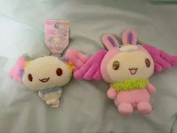 팥 봉제 인형 마스코트 2종 토끼 레이