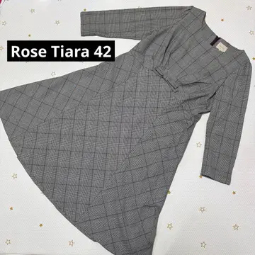 로즈 티아라 글렌체크 원피스