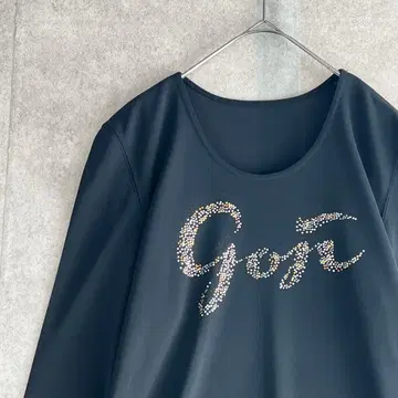 이타리야 이탈리아 (9) 로고 티셔츠 디자인 티셔츠 긴팔 스트레치 블랙