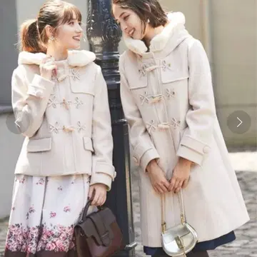 tocco 롱 더플 코트 아이보리 화이트