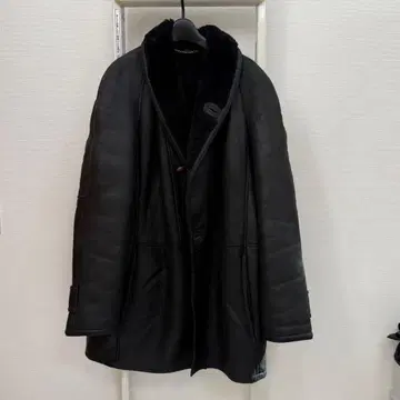 Vintage Black Mouton Jacket