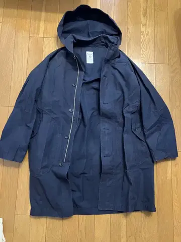 오르시발 후드 부착 코트 네이비 사이즈 3