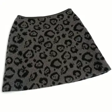 beautiful people 스커트 울 레오파드 무늬 38 그레이