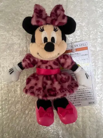 디즈니 봉제 인형 참 레오파드 무늬 레오파드 미니 핑크 표범 무늬