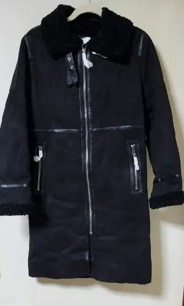 ZARA 보아 카라 무스탕 코트