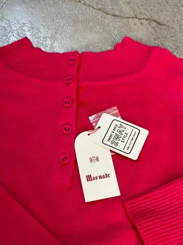 Mao made 2WAY 니트 핑크 미사용 새상품